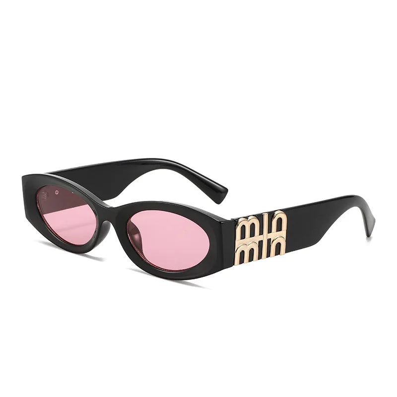 Hollow-out cat's eye sunglasses drag elder sister new tide concave fashion street shooting ultra-black sunglasses female ins.