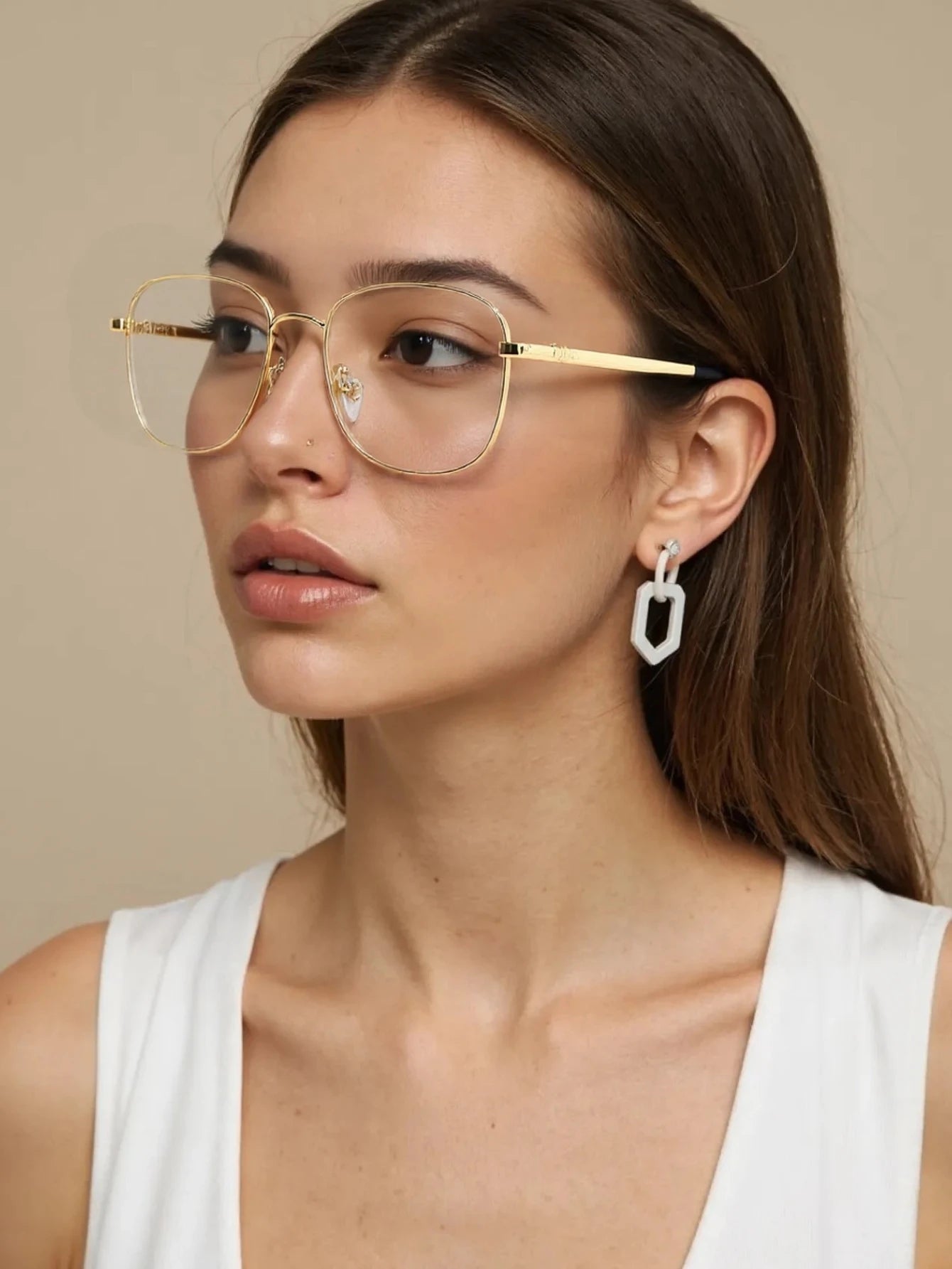 New metal flat fashion plain picture frame retro mirror unisex.