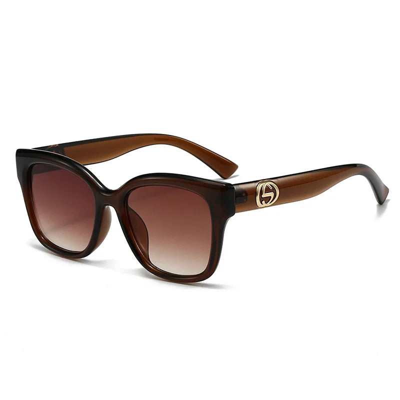 Retro Minimalist Solid Color Fashion Glasses with Decorative Temple Tips for Street Photography And Daily Wear